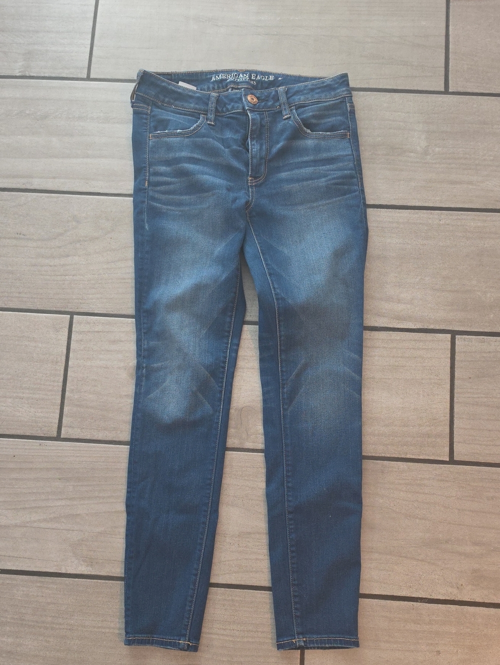 American Eagle Outfitters Women's Medium Blue Skinny Jeans